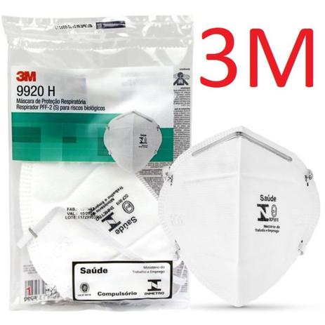 10 Máscaras 3M PFF2(N95) 9920h Hospitalares para proteção respiratória contra agentes biológicos – 3M BRASIL