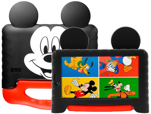 Tablet Infantil Multilaser Mickey Plus com Capa – 16GB 7” Wi-Fi Android 8.1 Quad Core Câm. 2MP