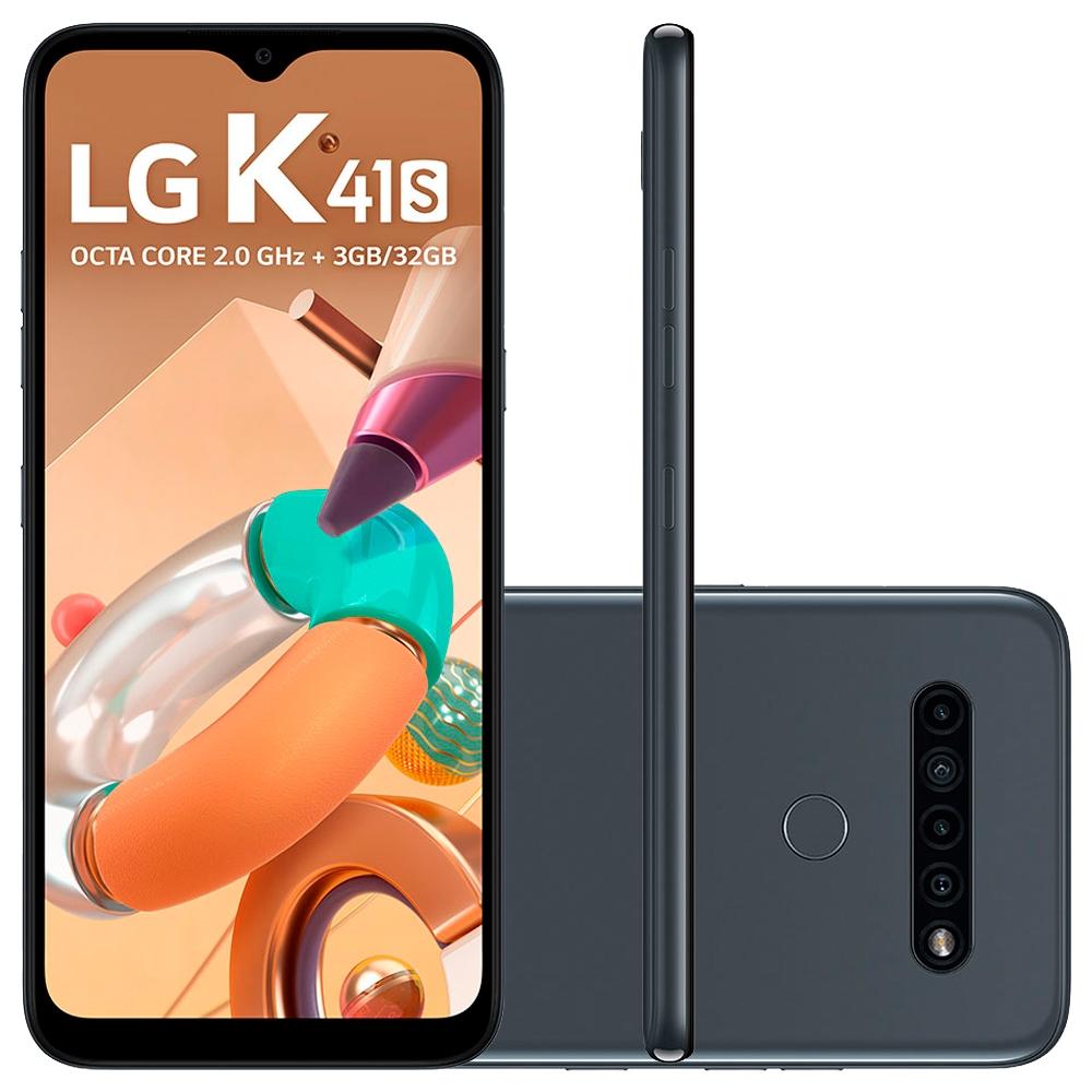 Smartphone LG K41S 32GB 13MP Tela 6.55´ Titânio – LMK410BMW.ABRATN