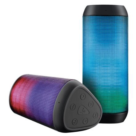 Caixa de Som Bluetooth Multilaser SP192 Sound Colors Preto 15W USB LED Light