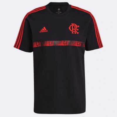 Camisa Flamengo Icon 21/22 Adidas Masculina – Preto+Vermelho