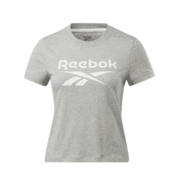 Camiseta Reebok Training Essentials Textured Feminina – Cinza