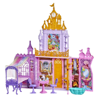 Disney Princess Castelo de Celebrações Portátil – Casa de Bonecas que Dobra – F2942 – Hasbro