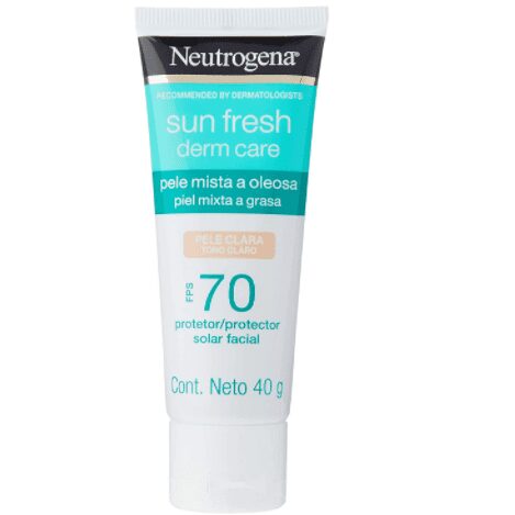 Neutrogena Sun Fresh Oily Skin Pele Clara Fps 70, Neutrogena
