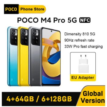 Smartphone POCO M4 Pro 5G 64GB 4GB – Versão Global
