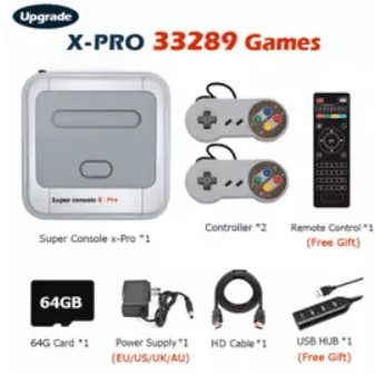 Super Console X Pro 33289 Retrô Games + 2 Controles