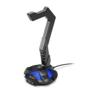 Suporte para Headset Gamer Sharkoon X-Rest, Som Surround 7.1, 2x P2