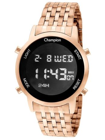 Relógio Champion Feminino Ch48091Z Digital, Rose, Alarme, Lz