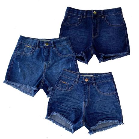 Kit 3 Shorts Jeans Imporium Feminino Cós Alto – Imporium Jeans