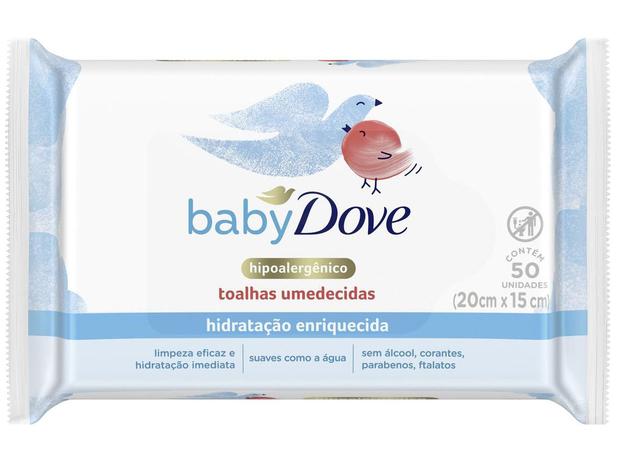 Lenço Umedecido Dove Baby Hidratação Enriquecida 50 Unidades