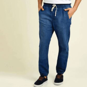 Calça Masculina Jeans Jogger Amarração MR – 10048031592 – Azul