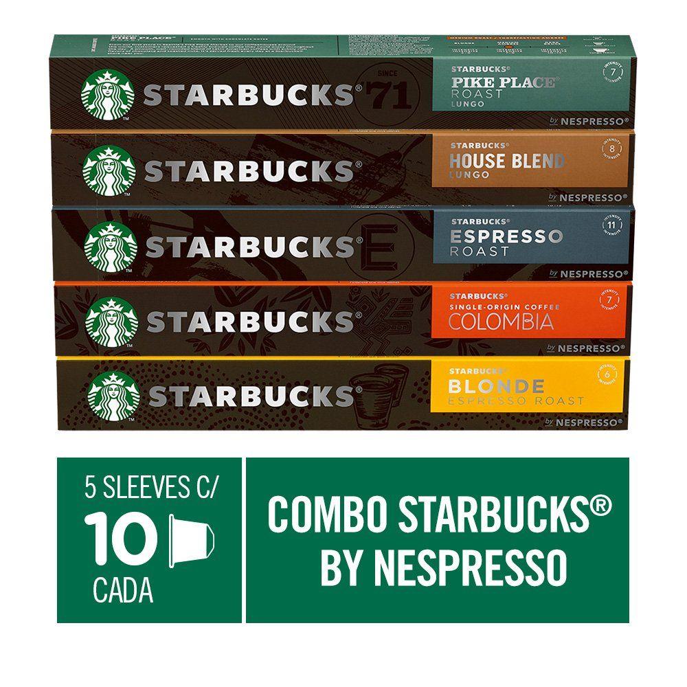 Combo de Cafés Starbucks by Nespresso – 50 cápsulas