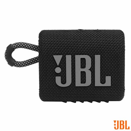 Caixa de som Portátil JBL GO3 BLK com Bluetooth Preto – JBLGO3BLK