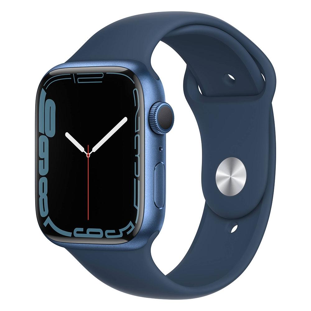 Apple Watch Series 7 45MM GPS Caixa de Alumínio e Pulseira Esportiva Azul – MKN83LL/A