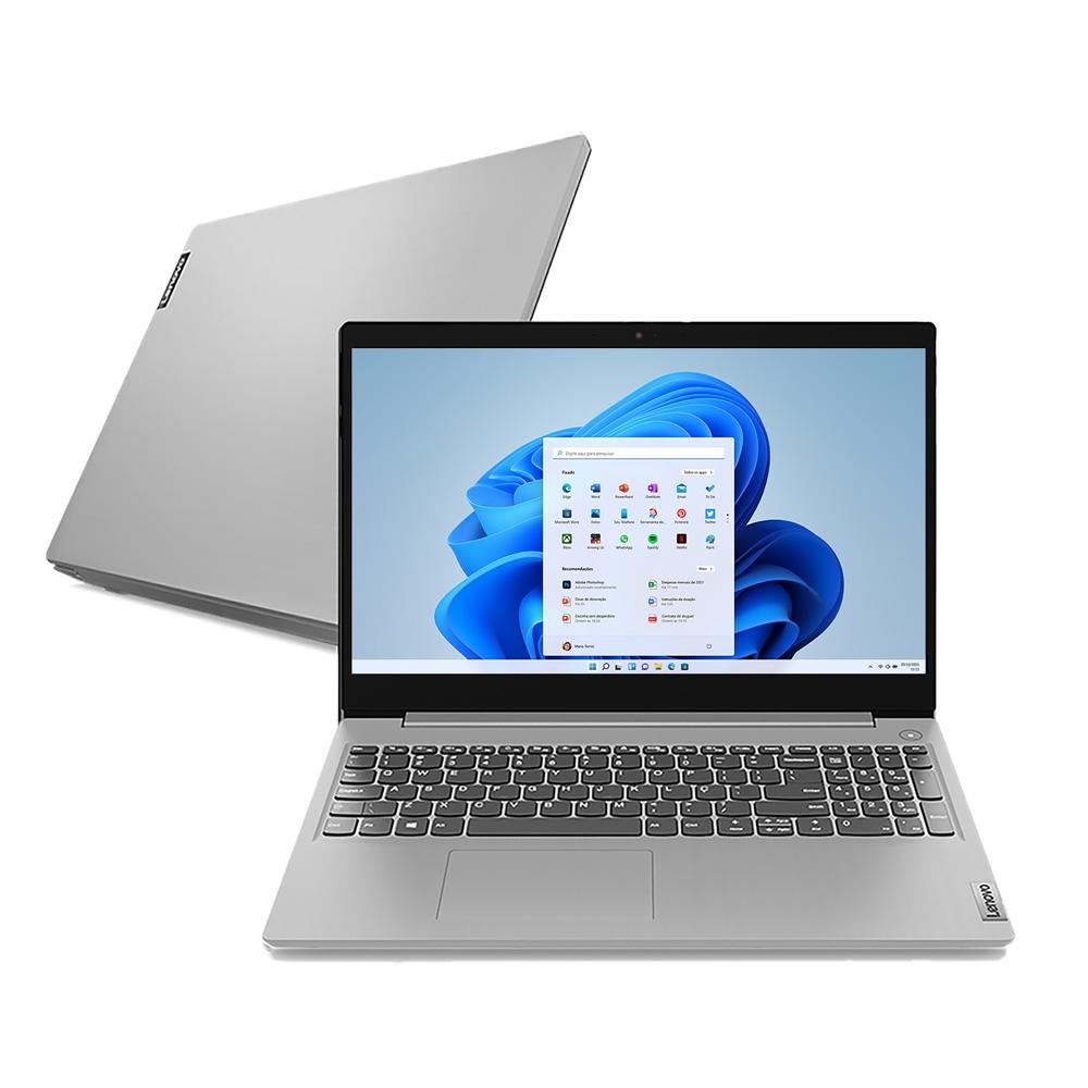 Notebook Lenovo Ultrafino IdeaPad 3i Intel Core i5-10210U 8GB SSD 256GB Windows 11 15.6 Prata – 82BS000GBR
