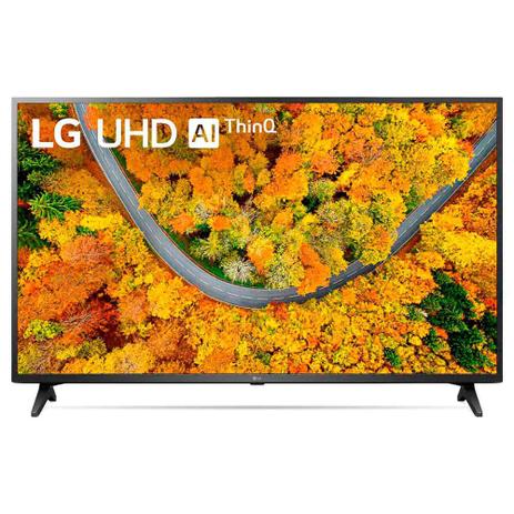 Smart TV LG 50” 4K UHD UP7550PSF WiFi Bluetooth HDR Inteligência Artificial ThinQ Preto – BIVOLT