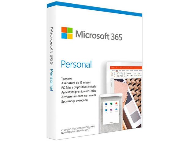 Microsoft 365 Personal Assinatura Anual para 1 Usuário com 1TB na Nuvem