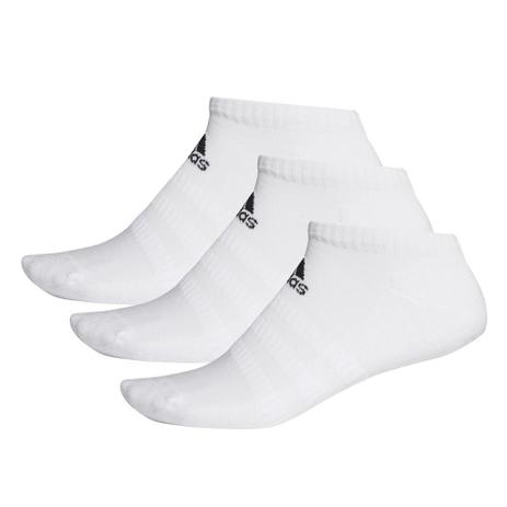 Kit Meia Adidas Soquete Cush Low c/ 3 pares – Branco