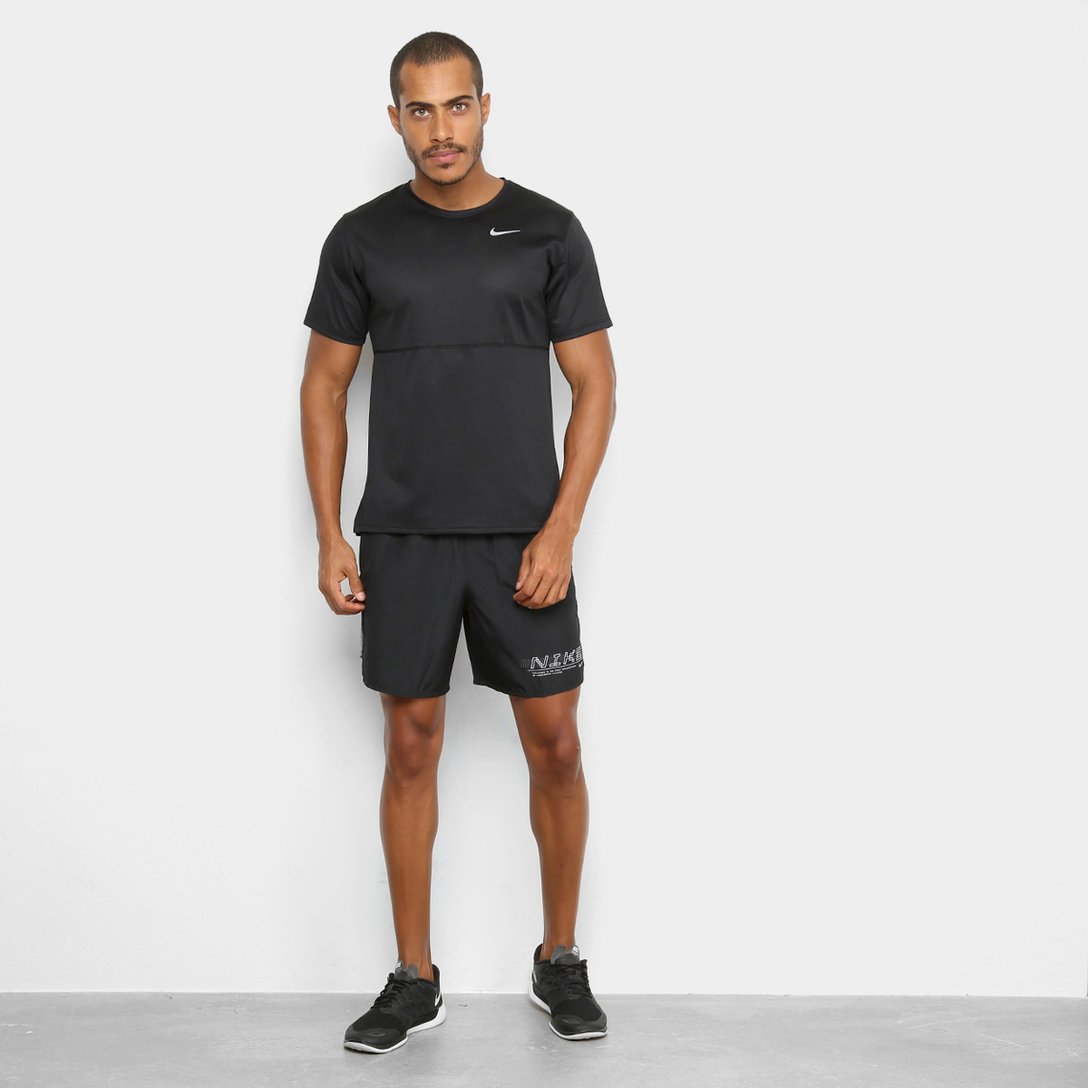 Camiseta Nike Dri-Fit Breathe Run Masculina – Preto