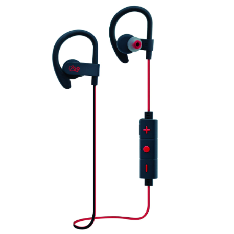 Fone De Ouvido I2GO PRO Sport Extreme Bluetooth Com Microfone 30cm Preto Com Vermelho – I2GO PRO