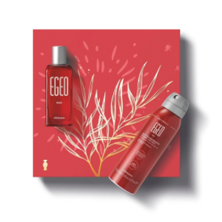 Kit Presente Egeo Red: Desodorante Colônia 50ml + Antitranspirante 75g