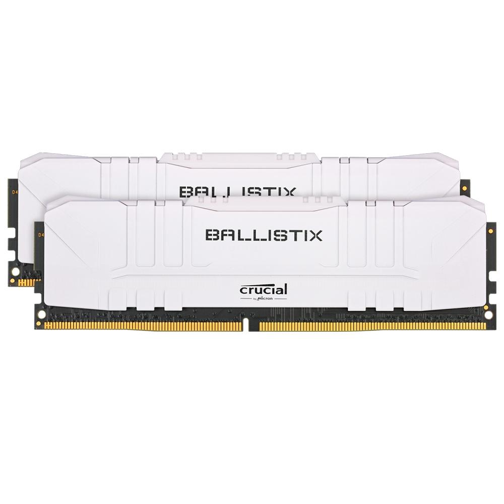 Memória Crucial Ballistix Sport LT 16 GB (2X8) 2666MHz DDR4 CL16 Branca – BL2K8G26C16U4W