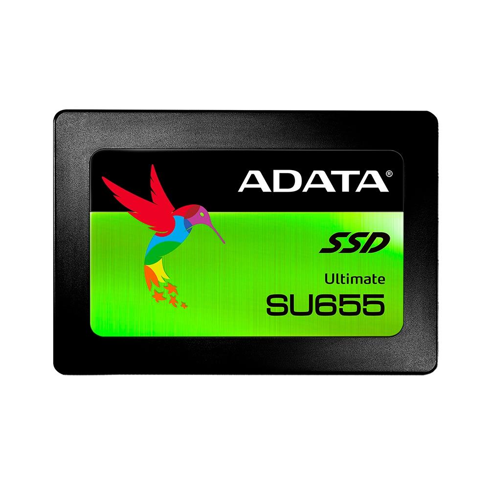 SSD Adata SU655 120GB SATA Leituras: 520MB/s e Gravações: 450MB/s – ASU655SS-120GT-C