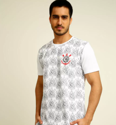 Camiseta Masculino Estampada Corinthians