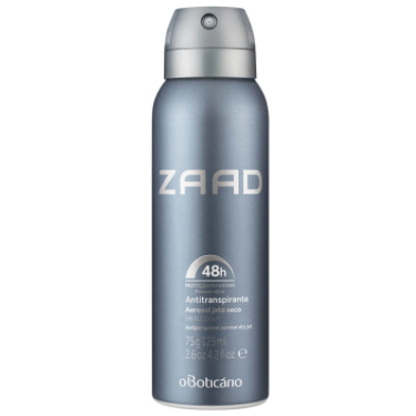 Desodorante Antitranspirante Aerosol Zaad, 75g/125ml