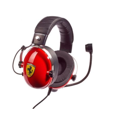 Headset Gamer Thrustmaster T.Racing Scuderia Ferrari DTS, Microfone Removível, PC, PS4, Xbox One, Nintendo Switch, Vermelho – 4060197