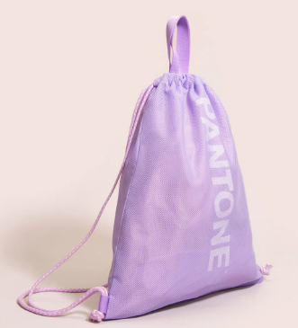 Mochila saco pantone + ace lilás – único