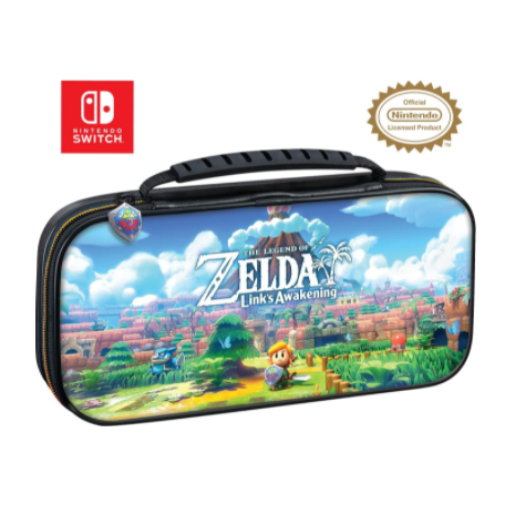Officially Licensed Nintendo Switch The Legend of Zelda: Links Awakening Carrying Case with Adjustable Viewing Stand and Game Card Storage