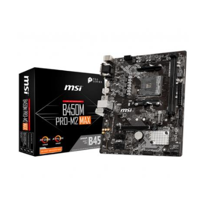 Placa-Mãe MSI B450M Pro-M2 Max p/ AMD AM4, m-ATX, DDR4