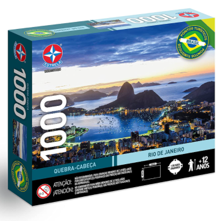 Quebra-cabeça, Rio de Janeiro, 1000 peças, Estrela – Exclusivo Amazon