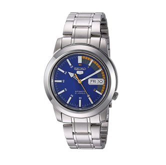 Relógio masculino automático Seiko SNKK27 “Seiko 5” de aço inoxidável