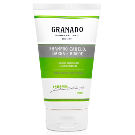 Shampoo Cabelo, Barba e Bigode, Granado, Verde, 150ml