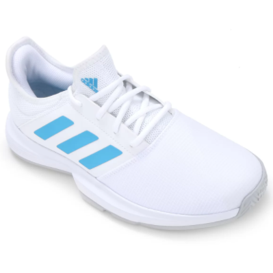 Tênis Adidas Game Court Masculino – Branco+Azul