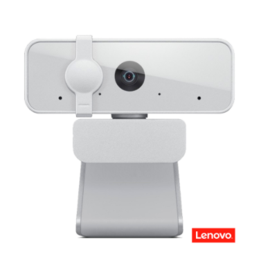 Webcam Lenovo 300 Full HD Com 2 Microfones Integrados 1080p 30fps USB Cinza Claro GXC1B34793
