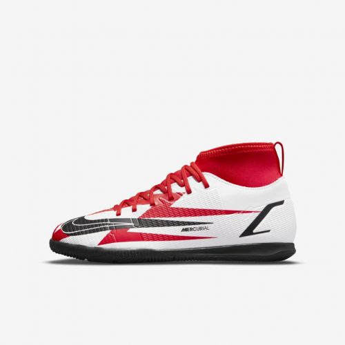 Chuteira Nike Mercurial Superfly 8 Club CR7 Infantil – Vermelho