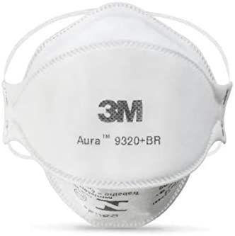 Máscaras 3M Aura 9320 N95/PFF2 S/válvula (10 Unidades)