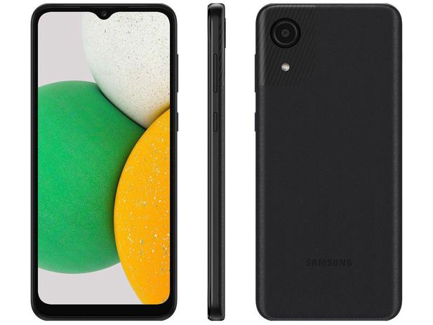 Smartphone Samsung Galaxy A03 Core 32GB Preto 4G – Octa-Core 2GB Ram 6,5” Câm 8MP + Selfie 5MP