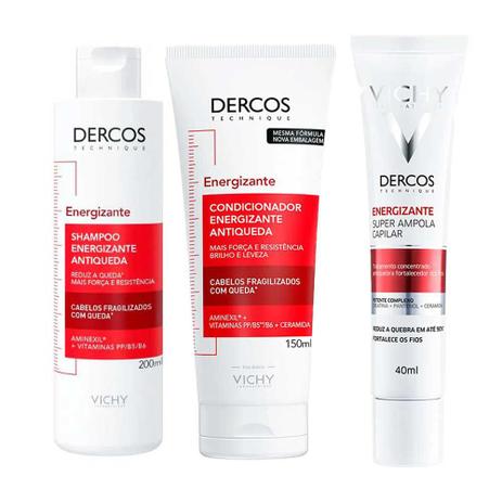 Vichy Dercos Energizante Kit – Shampoo + Condicionador + Ampola