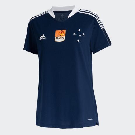 Camisa Cruzeiro 30 anos da Copa Adidas Feminina – Azul Navy