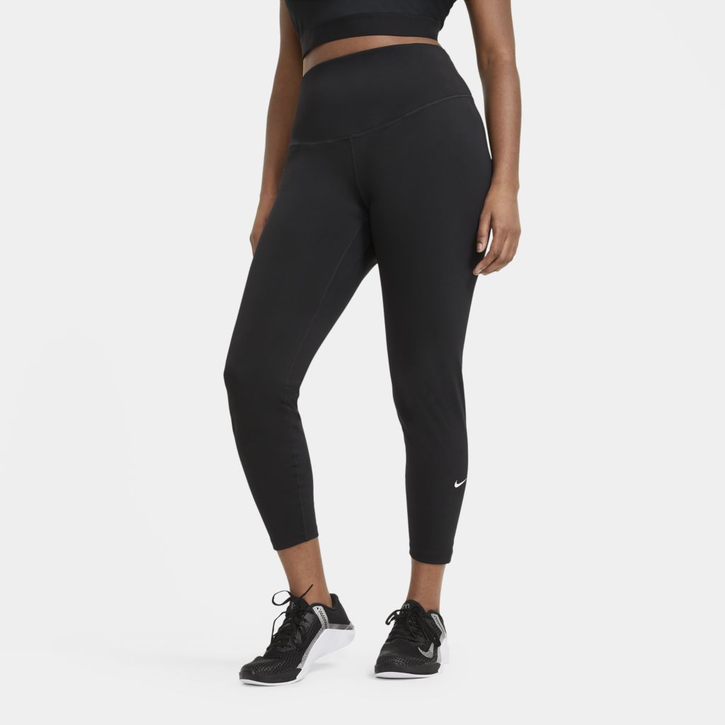 Calça Legging Plus Size Nike One Feminina – Preto+Branco