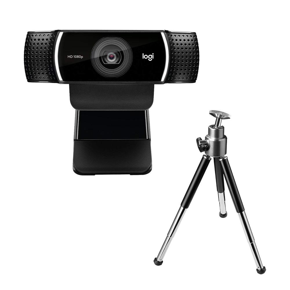 Webcam Full HD Logitech C922 Pro Stream com Microfone Embutido 1080p e Tripé Incluso Compatível Logitech Capture – 960-001087