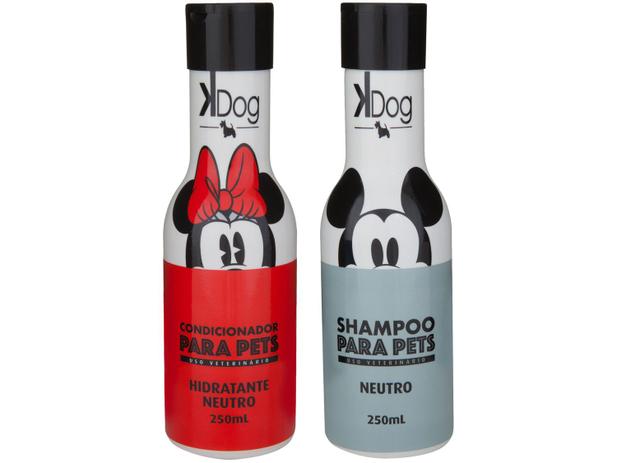 Kit Shampoo e Condicionador Cachorro e Gato – Neutro K-Dog Disney 250ml