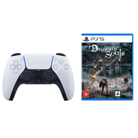 Controle Dualsense Playstation 5 + Game Demons Souls – PS5
