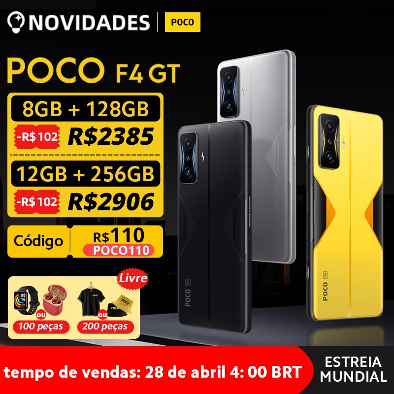 Smartphone Poco F4 GT Snapdragen 8 Gen 1 8GB/128GB