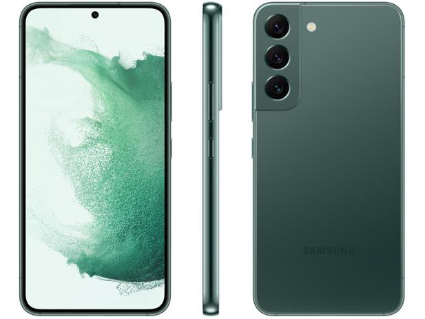 Smartphone Samsung Galaxy S22 256GB Verde 5G – 8GB RAM Tela 6,1” Câm. Tripla + Selfie 10MP
