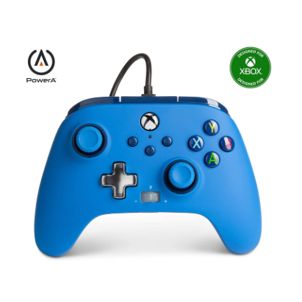 Controle para Xbox PowerA com fio, Xbox Series X|S, Xbox One – Xbox Series X, azul